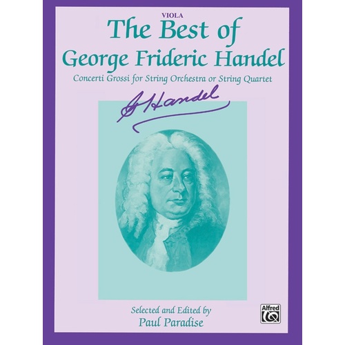 Best of Handel Viola Sheet Music
