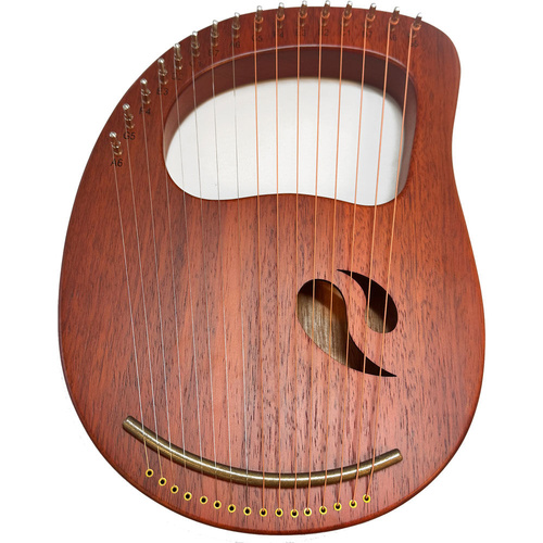 Opus 16-String Diatonic Wooden Lyre Harp - Natural Finish