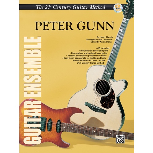 Peter Gunn Guitar Ensemble Score/Parts/CD