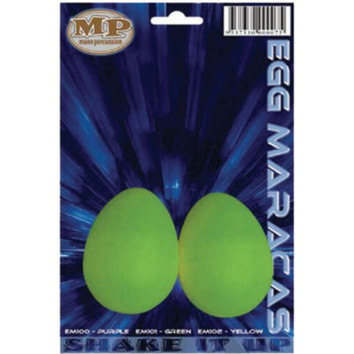 MANO PERCUSSION Maracas Egg Shaped Green 35g, 1 pair  Education
