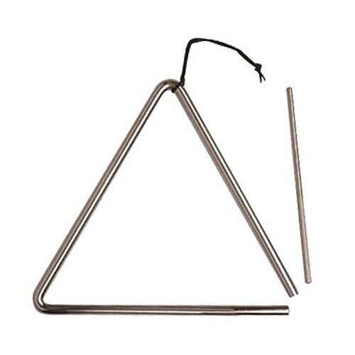 MANO PERCUSSION 7 Inch Triangle  With Beater & Holder, Educational, Fun