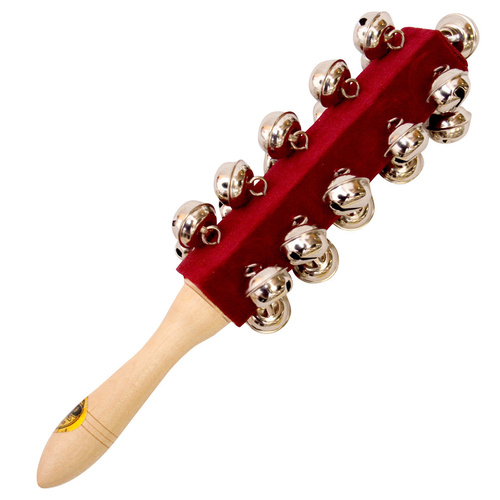 MANO PERCUSSION 21 Hand Bells On Wooden Handle  Kids Educational, Sleigh