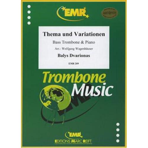 Theme And Variations Bass Trombone Piano Book