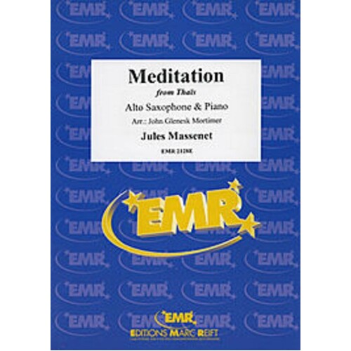 Meditation From Thais Alto Sax / Piano Book