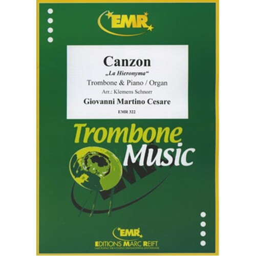 Cesare - Canzon La Hieronyma Trombone/Piano (Softcover Book)