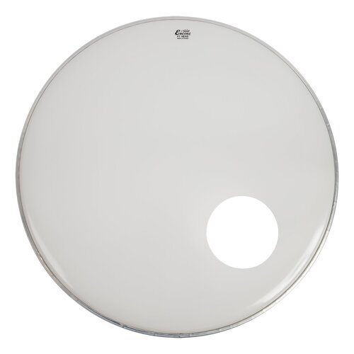 REMO ENCORE POWERSTROKE 3 White 18" Bass Drum head with 5" offset hole. Smooth White.