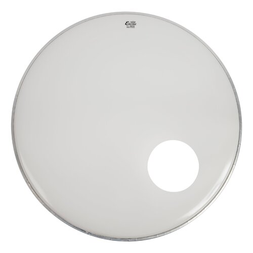 REMO ENCORE POWERSTROKE 3 White 22" Bass Drum head with 5" offset hole. Smooth White.