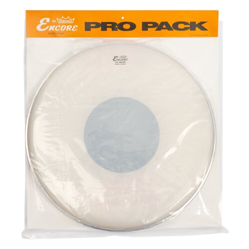 REMO ENCORE CONTROLLED SOUND White / Clear Snare Drum Pack.