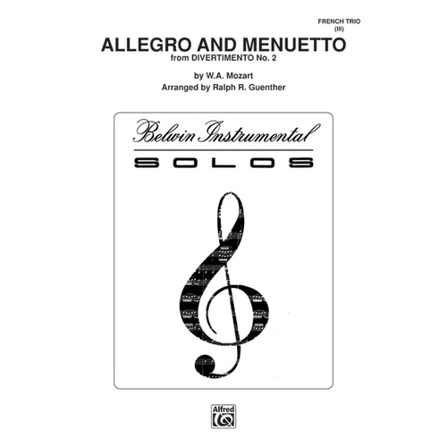 Allegro and Menuetto Flute Trio Sheet Music