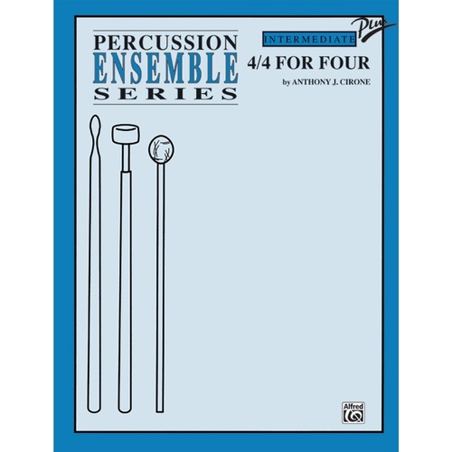4/4 For Four Percussion Ensemble - Intermediate