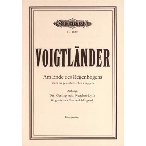 Voigtlander - Am Ende Des Regenbogens SATB (Softcover Book)
