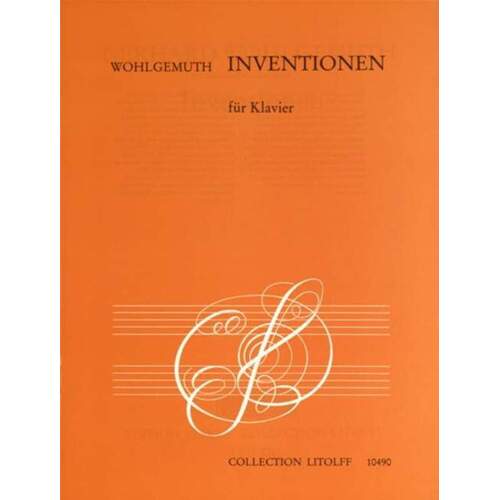 Wohlgemuth - Inventions For Piano (Softcover Book)