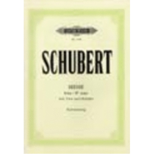 Schubert - Mass No 3 In B Flat D324 Vocal Score (Softcover Book)