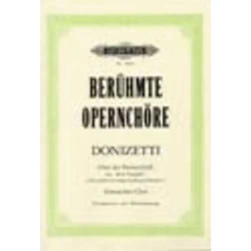 Servants Chorus From Don Pasquale SATB (Softcover Book)