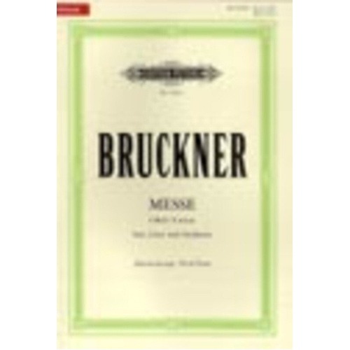 Bruckner: Mass No. 3 in F Minor Vocal Score - Edition Peters