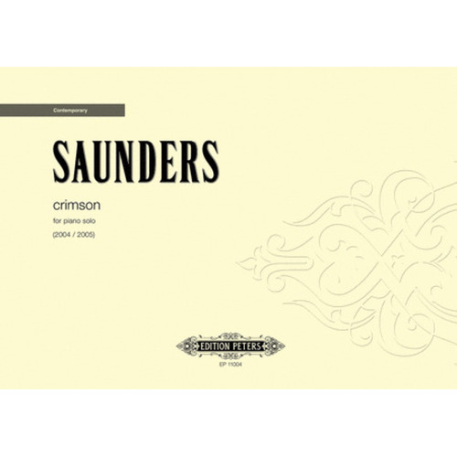 Saunders - Crimson For Piano (Softcover Book)