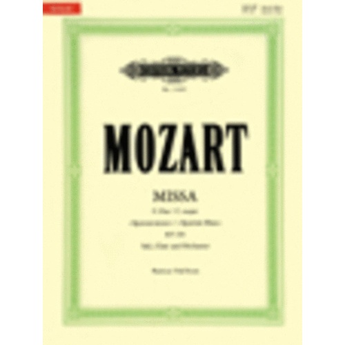 Missa Brevis K 220 C Urtext (Softcover Book)