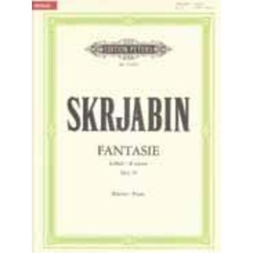 Scriabin - Fantasy B Minor Op 28 Urtext (Softcover Book)