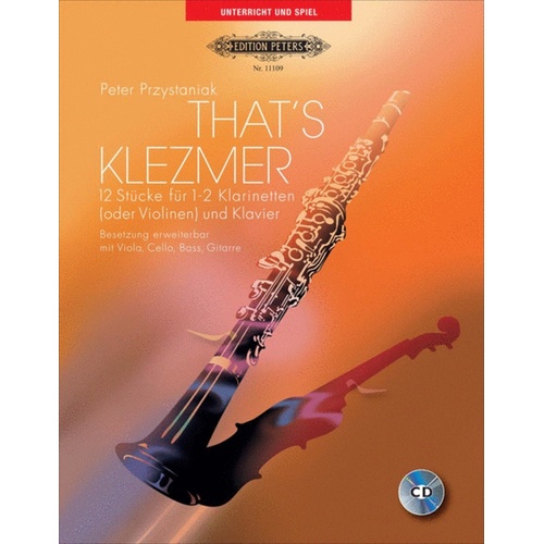 Prystaniak - Thats Klezmer Clarinet Or Violin Softcover Book/CD