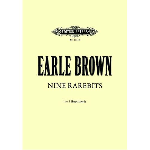 Brown - Nine Rarebits 1 Or 2 Harpsichords (Softcover Book)