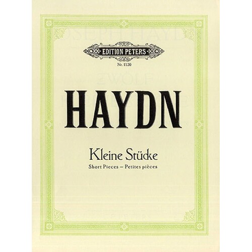 Haydn - Short Pieces For Piano (Softcover Book)