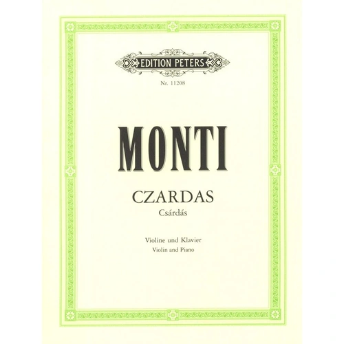 Monti Czardas for Violin and Piano, Edition Peters, 1 Page