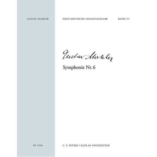 Mahler - Symphony No 6 Full Score Critical Edition (Music Score) Book