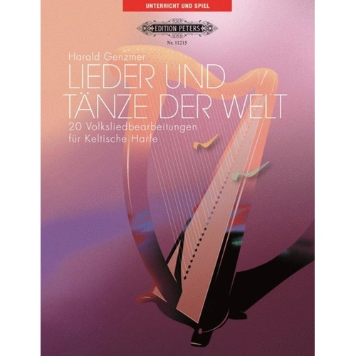 Songs and Dances of the World for Celtic Harp by Harald Genzmer, Edition Peters