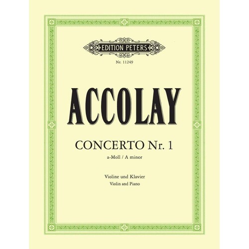 Acconline Audioy - Concerto No 1 A Minor Violin/Piano (Softcover Book)