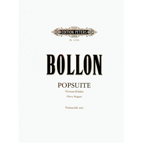 Bollon - Popsuite For Cello Solo (Softcover Book)