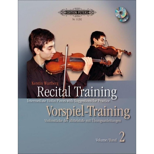 Recital Training Vol 2 Intermediate Violin Pieces BK/CD