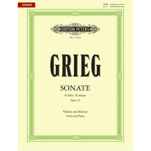 Grieg - Sonata No. 2 Op. 13 for Violin and Piano