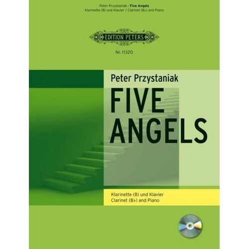Prystaniak - Five Angels Clarinet/Piano Softcover Book/CD