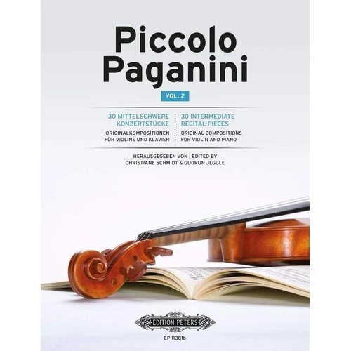 Piccolo Paganini Vol. 2 for Violin and Piano - 30 Intermediate Pieces