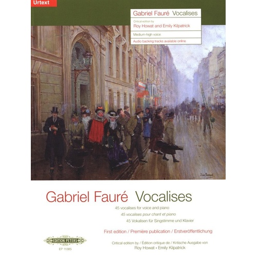 Gabriel Faure - Vocalises for Medium-High Voice BK/OLA, 72 Pages, Edition Peters