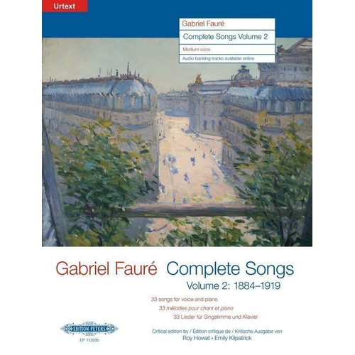 Faure - Complete Songs Vol 2 Medium Voice BK/OLA