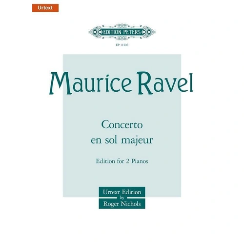 Ravel - Piano Concerto in G Major for 2 Pianos 4 Hands, Edition Peters, 1 Page