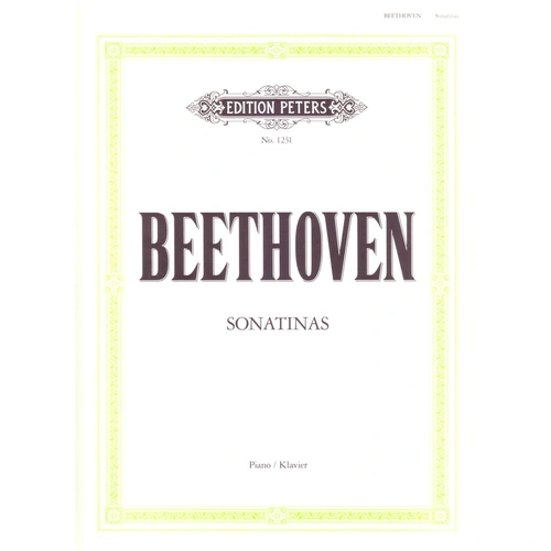 Beethoven - 6 Sonatinas for Solo Piano, Edition Peters, 54 Pages