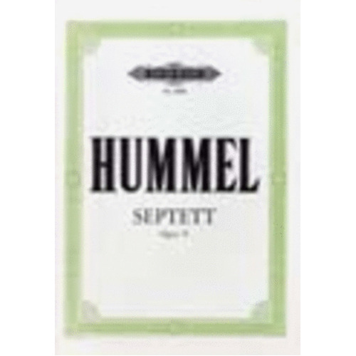 Hummel - Septet In D Minor Op 74 Score/Parts Book
