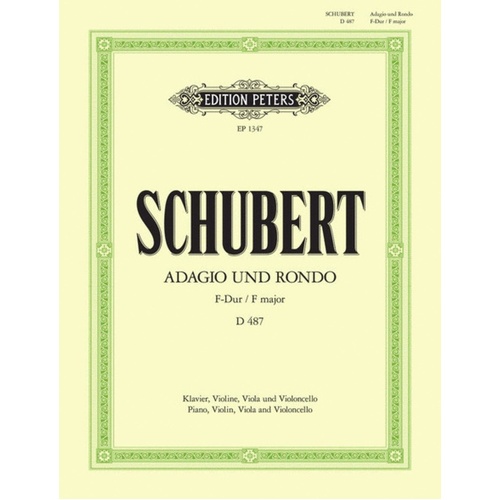 Adagio And Rondo Concertant F Violin Viola Vlo Piano (Softcover Book)