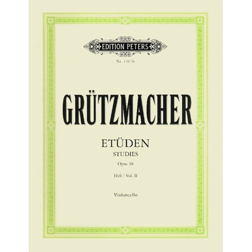 Grutzmacher - 24 Studies Op 38 Vol 2 Cello (Softcover Book)