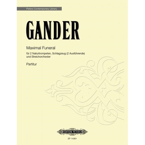 Gander - Maximal Funeral Full Score (Pod) Score
