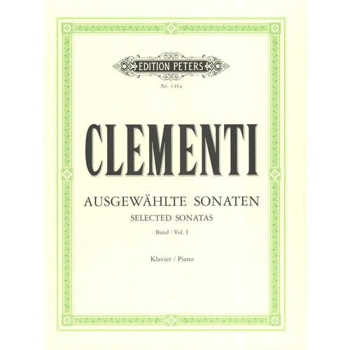 Clementi - 24 Sonatas Vol 1, Piano Solo, Edition Peters