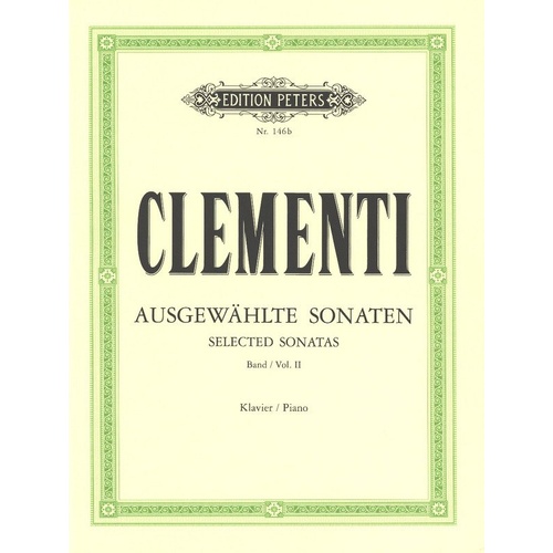 Clementi - 24 Sonatas Vol 2, Edition Peters, Piano Solo
