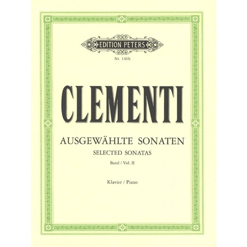 Clementi - 24 Sonatas Vol 2 Ed Ruthardt for Piano Solo