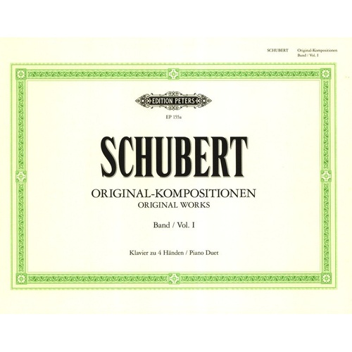 Schubert - Original Compositions Vol 1 for Piano Duet by Edition Peters