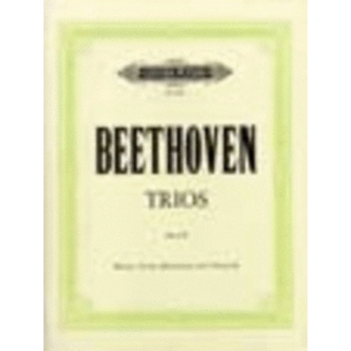 Beethoven Trios for Violin (or Clarinet), Cello, and Piano - Edition Peters
