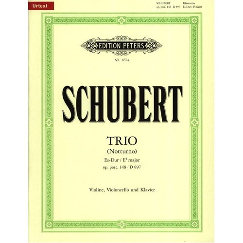 Schubert - Piano Trio Op. Posth. 148 D.897 for Piano, Cello, Violin