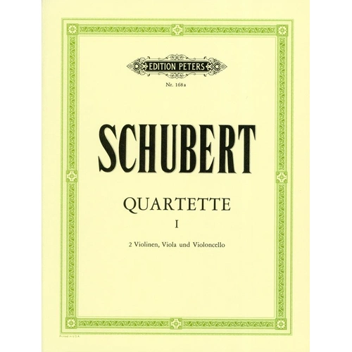 Schubert String Quartets Vol 1 - Complete String Quartets Edition Peters