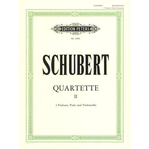 Schubert - Complete String Quartets Vol. 2, Edition Peters, String Quartet, 1 Page